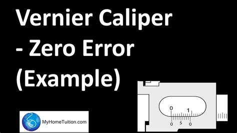 Vernier Caliper Zero Error Example Introduction To Physics YouTube