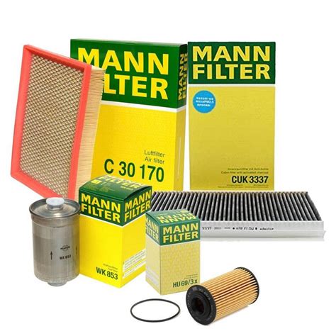 Saab Air Cabin Air Fuel Engine Oil Filter Kit Mann