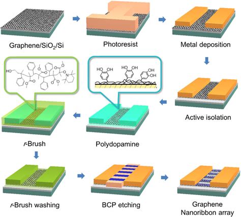 Schematic Procedure For Graphene Nanopatterning By Mussel Inspired Download Scientific Diagram