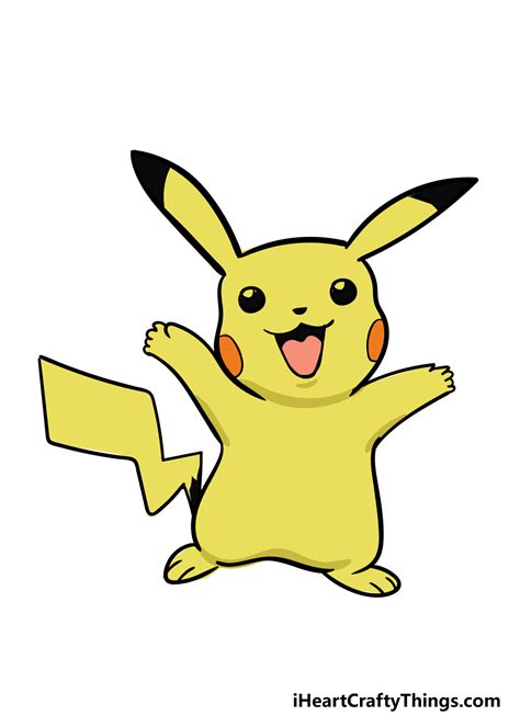 Pikachu Drawing How To Draw Pikachu Step By Step