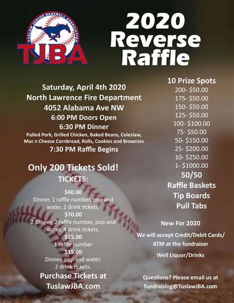 Reverse Raffle Fundraiser