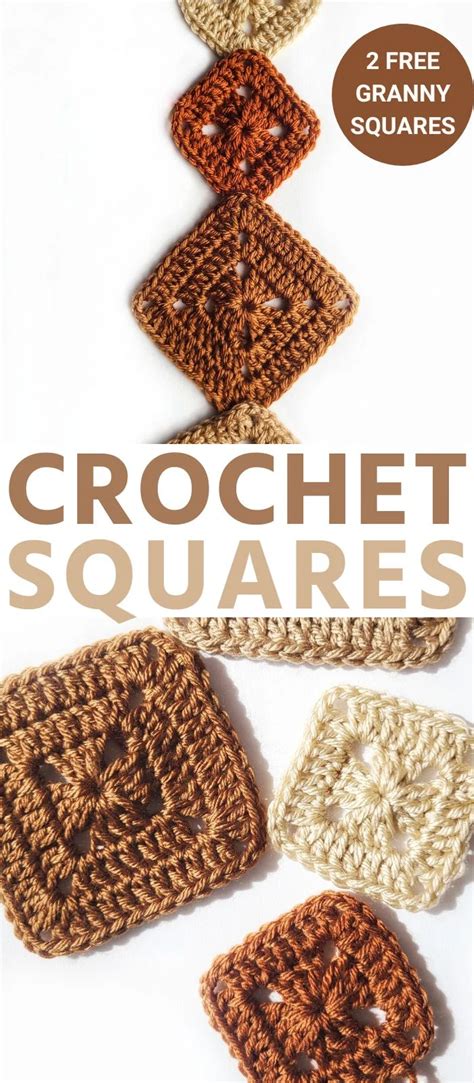 Learn How To Crochet A Solid Granny Square In Two Sizes With Our Free