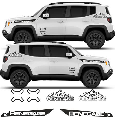 Zen Graphics Jeep Renegade Side Graphics Kit