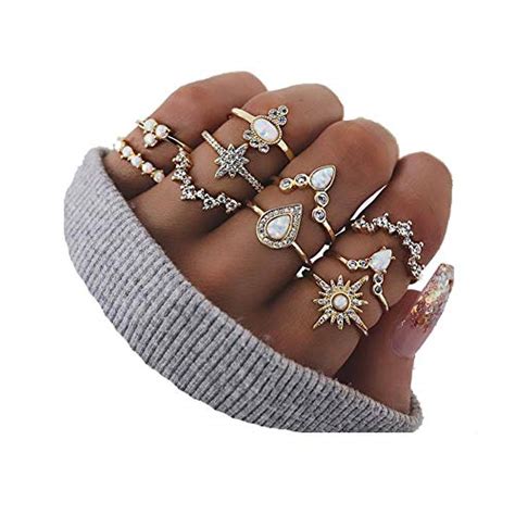 Csiyan Pcs Knuckle Stacking Rings For Women Teen Girls Boho