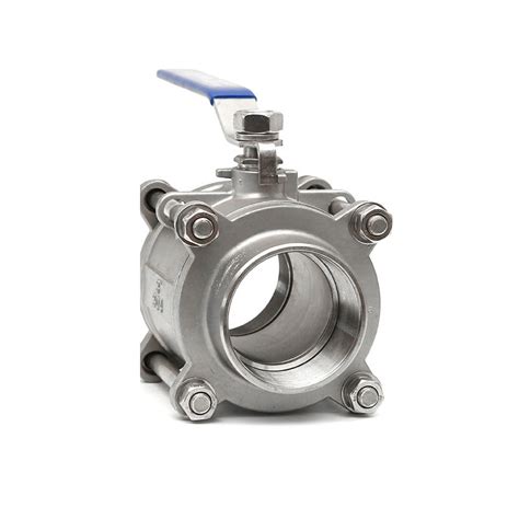 Ss304andf316 3 Piece Full Port Manual Stainless Steel 3pc Ball Valve