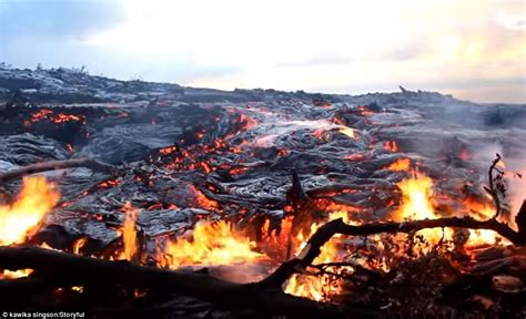 Incredible Footage From Hawaii Captures Lava From Active Volcanoes