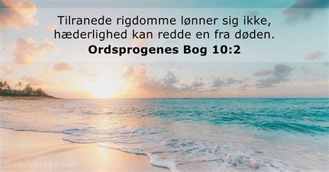 Ordsprogenes Bog 10 2 Bibelvers DailyVerses Net