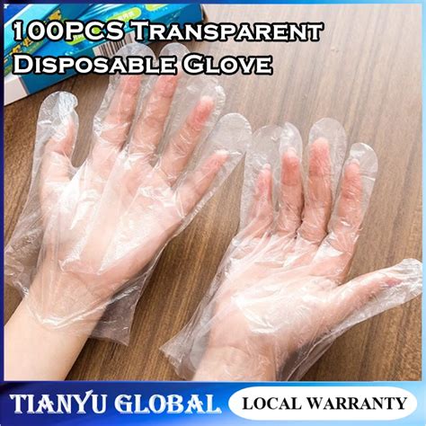 Pcs Lot Eco Friendly Disposable Gloves Pe Garden Household