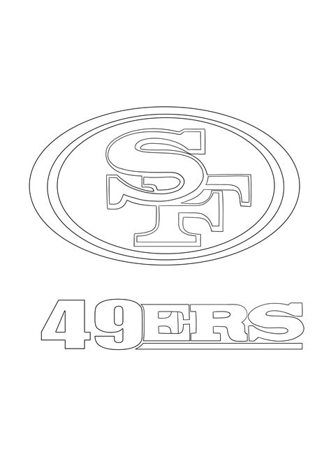 49ers Coloring Pages - Coloring Nation