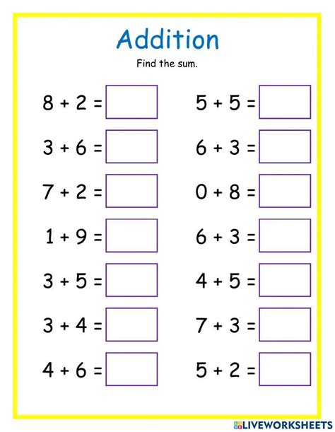 Addition Dj Interactive Worksheet Live Worksheets Worksheets Library