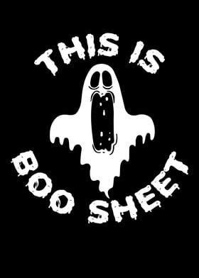 This Is Boo Sheet Poster Picture Metal Print Paint By NAO