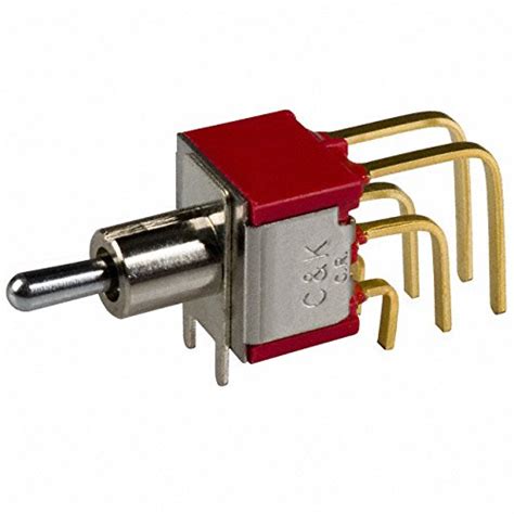 C K Components Toggle Switch Series Dpdt On On Through Hole