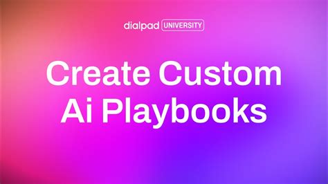 Create Custom Ai Playbooks YouTube