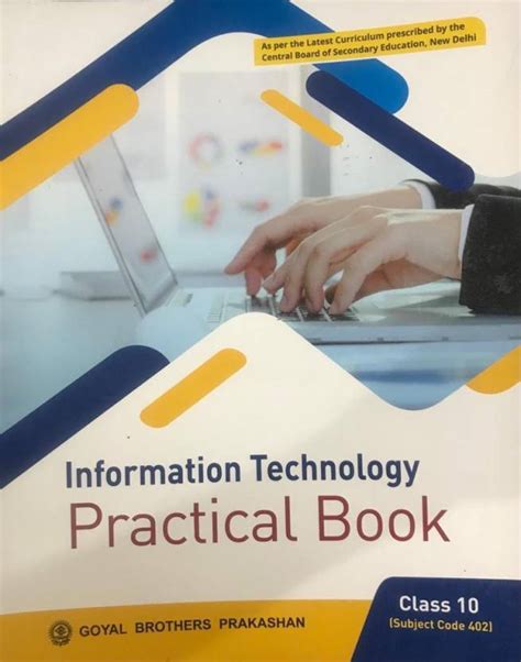 Information Technology Practical Book Class 10 Subject Code 402