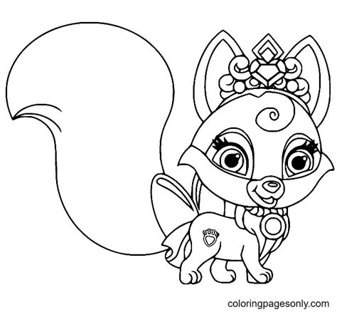 Beautiful Baby Fox Coloring Page - Free Printable Coloring Pages