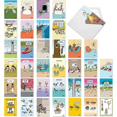 Amazon NobleWorks 36 Assorted Funny Birthday Cards Bulk Box Set