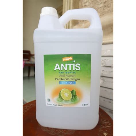 Jual Antis Gel Liter Hand Sanitizer Antis Liter Gel Aroma Jeruk