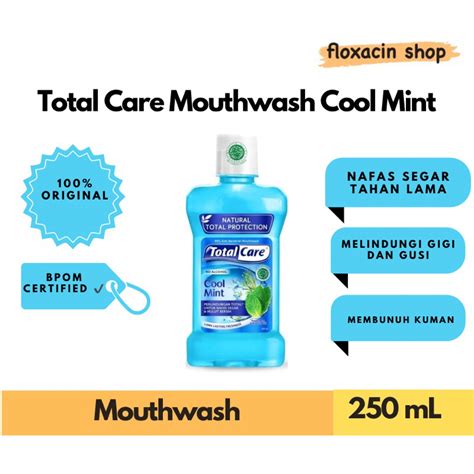 Jual Total Care Mouthwash Cool Mint 250ml Obat Kumur Antiseptik