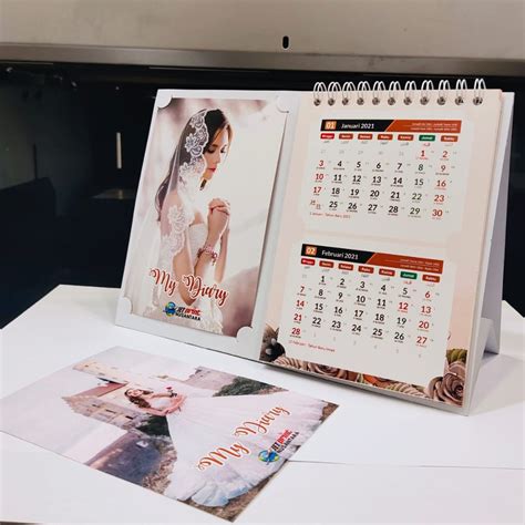 Jual KALENDER MEJA KALENDER DUDUK MURAH FREE DESAIN LANGSUNG JADI