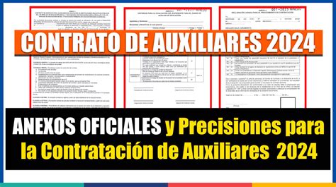 Importante Anexos Oficiales Y Precisiones Para La Contrataci N De