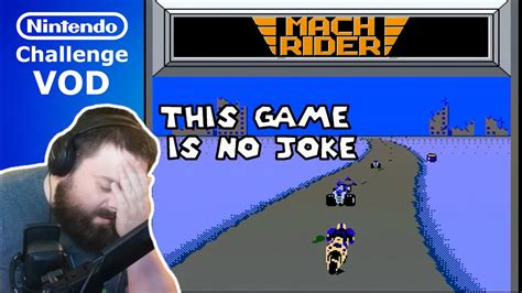 VOD Beating EVERY Nintendo Game Mach Rider Game 115 YouTube