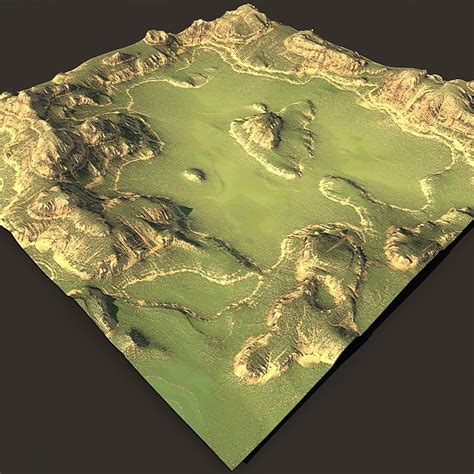 3d Model Of Terrain