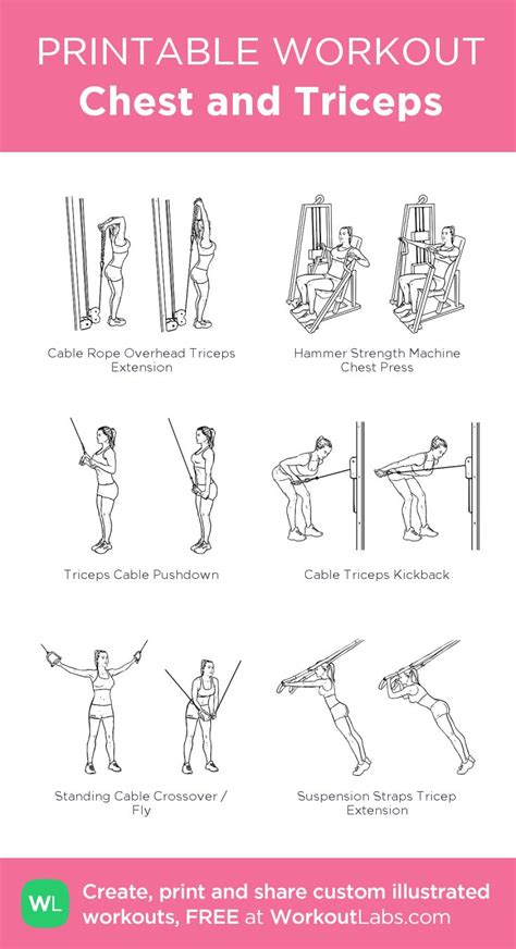 Chest and Triceps : my visual workout created at WorkoutLabs.com ...