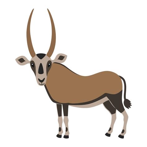 Cartoon Oryx Antelope 19037747 Vector Art at Vecteezy