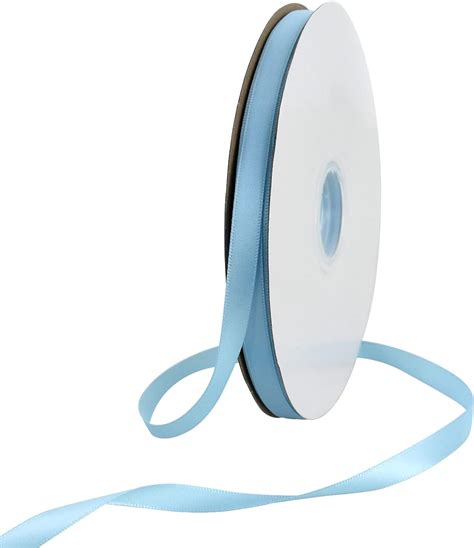 Amazon TONIFUL 3 8 Inch X 100yds Sky Blue Satin Ribbon Thin Solid