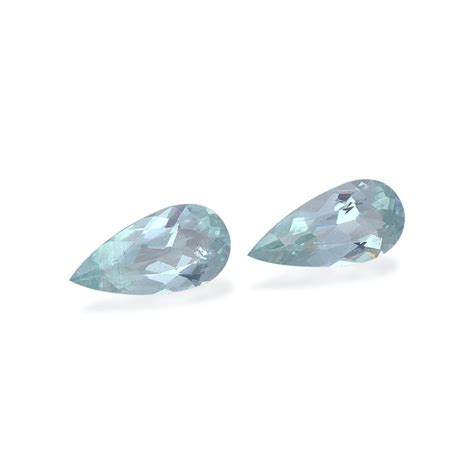 Aigue Marine Taille Poire Bleu Ciel 4 10 Carats