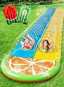 Amazon Sloosh Ft Double Water Slides With Body Boards