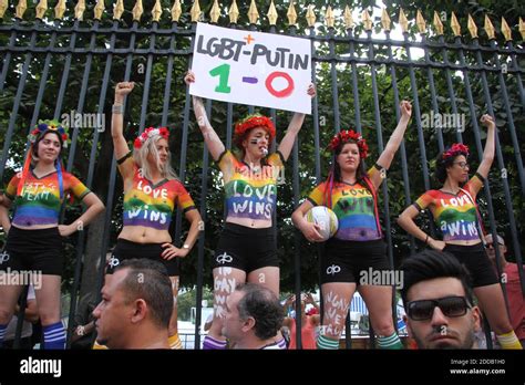Gay Pride Parade In Paris France On June Photo By Quentin De Groeve ABACAPRESS