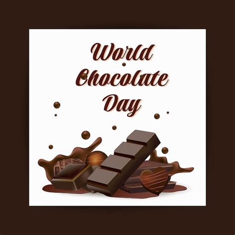 Premium Vector Vector Detailed World Chocolate Day Illustration