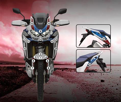 Paint Protection Kit Honda Crf L Africa Twin Adventure Sports