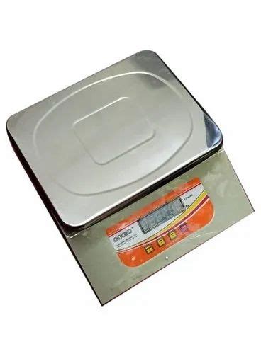 Goonj Stainless Steel Electronic Weighing Scales Capacity 30 Kg At Rs