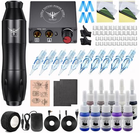 Amazon Tattoo Kit TATELF Tattoo Gun Starter Kit Rotary Tattoo