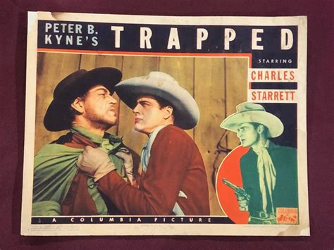 Trapped Lobby Card Movie Poster Charles Starrett Rare Card B