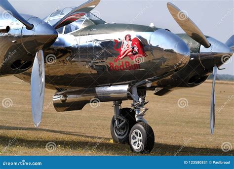 Lockheed Lightning P38 American World War Two Fighter Editorial Photo Image Of Fighter