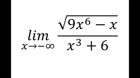 Limits At Infinity Rational Square Root Function As X Approaches