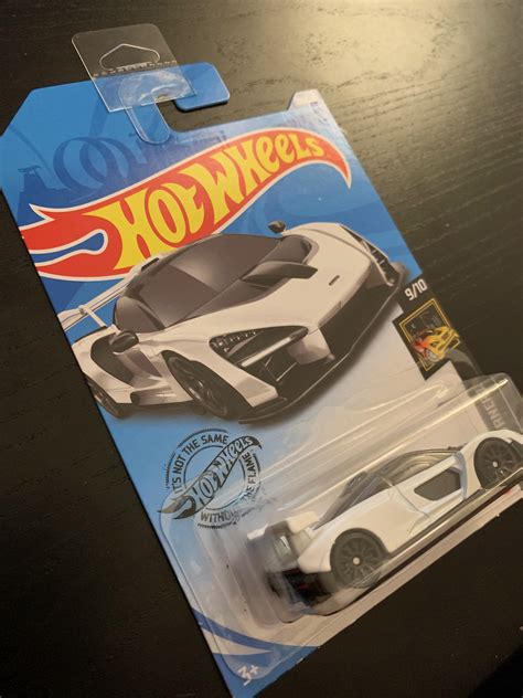 Hot Wheels Mclaren Senna White With Black Roof Long Card Hard Etsy