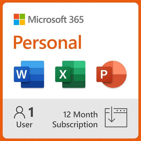 Microsoft Office Personal Month Subscription With Auto Renewal