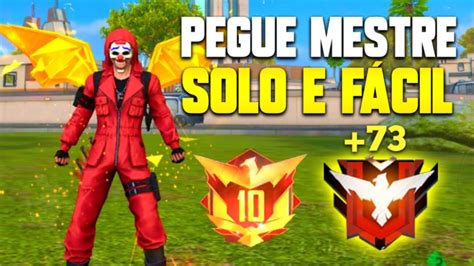 COMO PEGAR MESTRE SOLO E FÁCIL NA TEMPORADA 30 DA RANQUEADA Free Fire