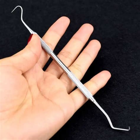 1 PC Stainless Steel Dental Tool Dentist Teeth Clean Hygiene Explorer