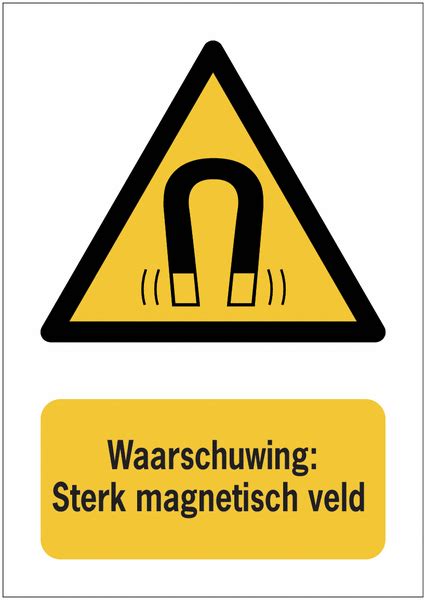 Verticale Waarschuwingsborden En Stickers Iso Sterk Magnetisch