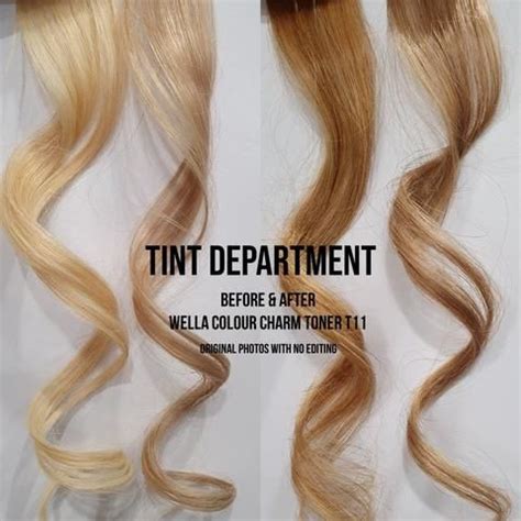 Before After Wella Colour Charm Permanent Toner Wella Color Charm