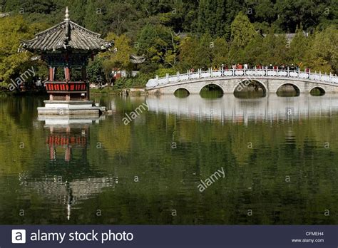 Black Dragon Pool Park Lijiang Yunnan China Asia Stock Photo Alamy