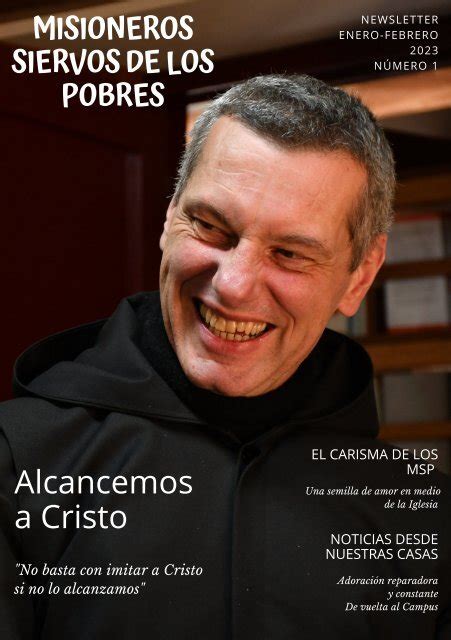 Misioneros Siervos De Los Pobres Newsletter Enero Febrero