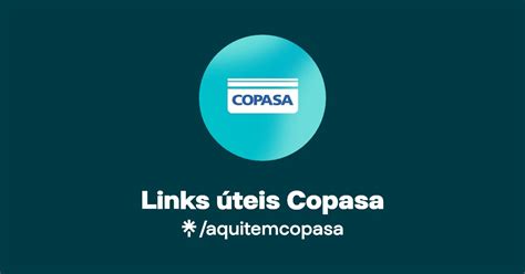 Links úteis Copasa Instagram Facebook Linktree