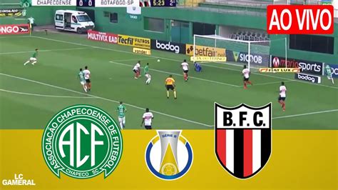 CHAPECOENSE X BOTAFOGO SPAO VIVO IMAGENS ASSISTA AGORA CAMPEONATO