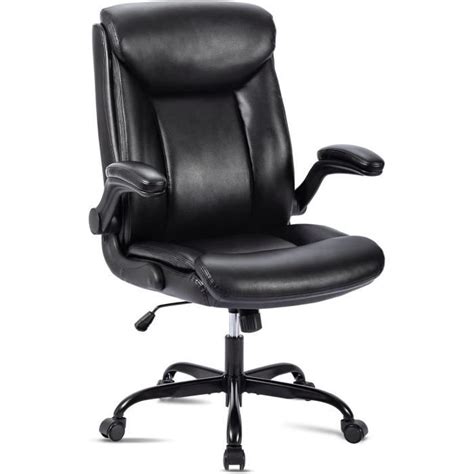 Chaise De Bureau Chaise Ergonomique En Cuir Pu Pivotante Avec